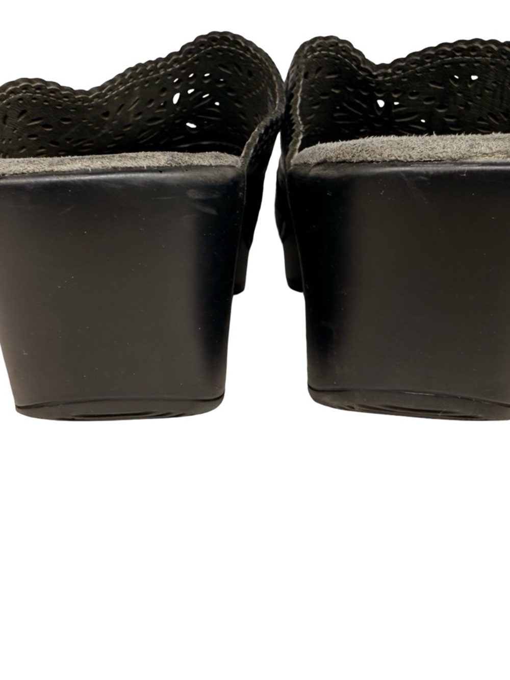 Dansko Black Leather Clogs Comfort Slip On Boho Y2K - Picture 7 of 10
